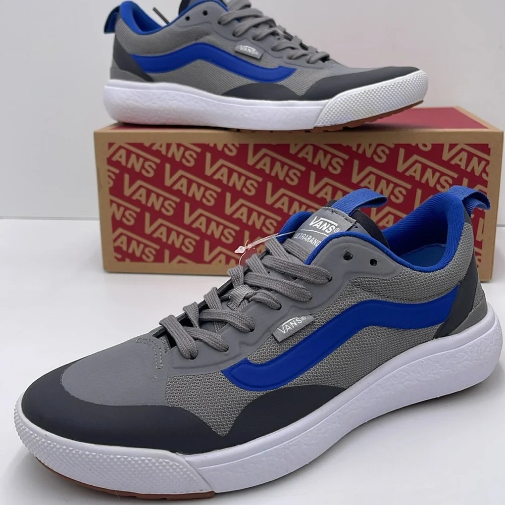 Vans Men’s Gray and Blue Sneakers Ultrarange Exo
Gray/True White VN0A4U1KBGJ - Picture 1 of 16